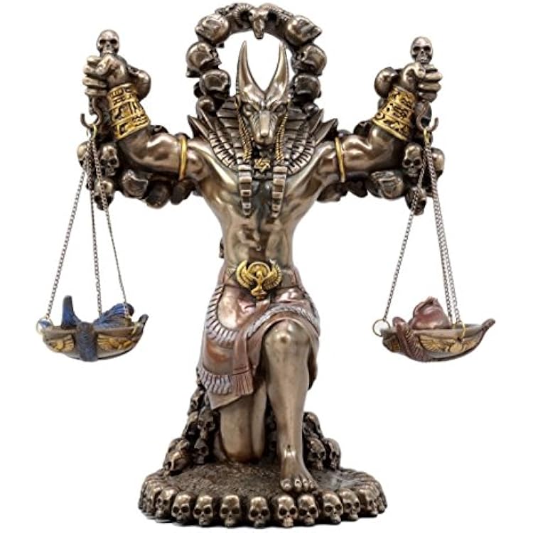 Pacific Giftware Ancient Egyptian God of Underworld Anubis Guardian of Scales Figurine 8.5 Inches Bronze