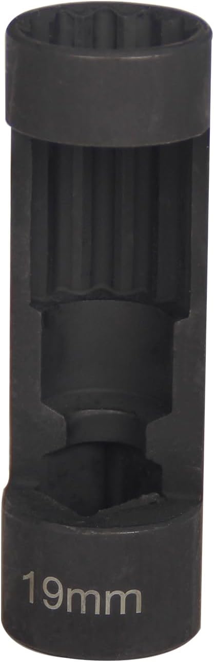 Strut Nut Socket 19mm with 12 Point 1/2" Drive, Suspension Strut Nut Socket Tool for Hex Wrench