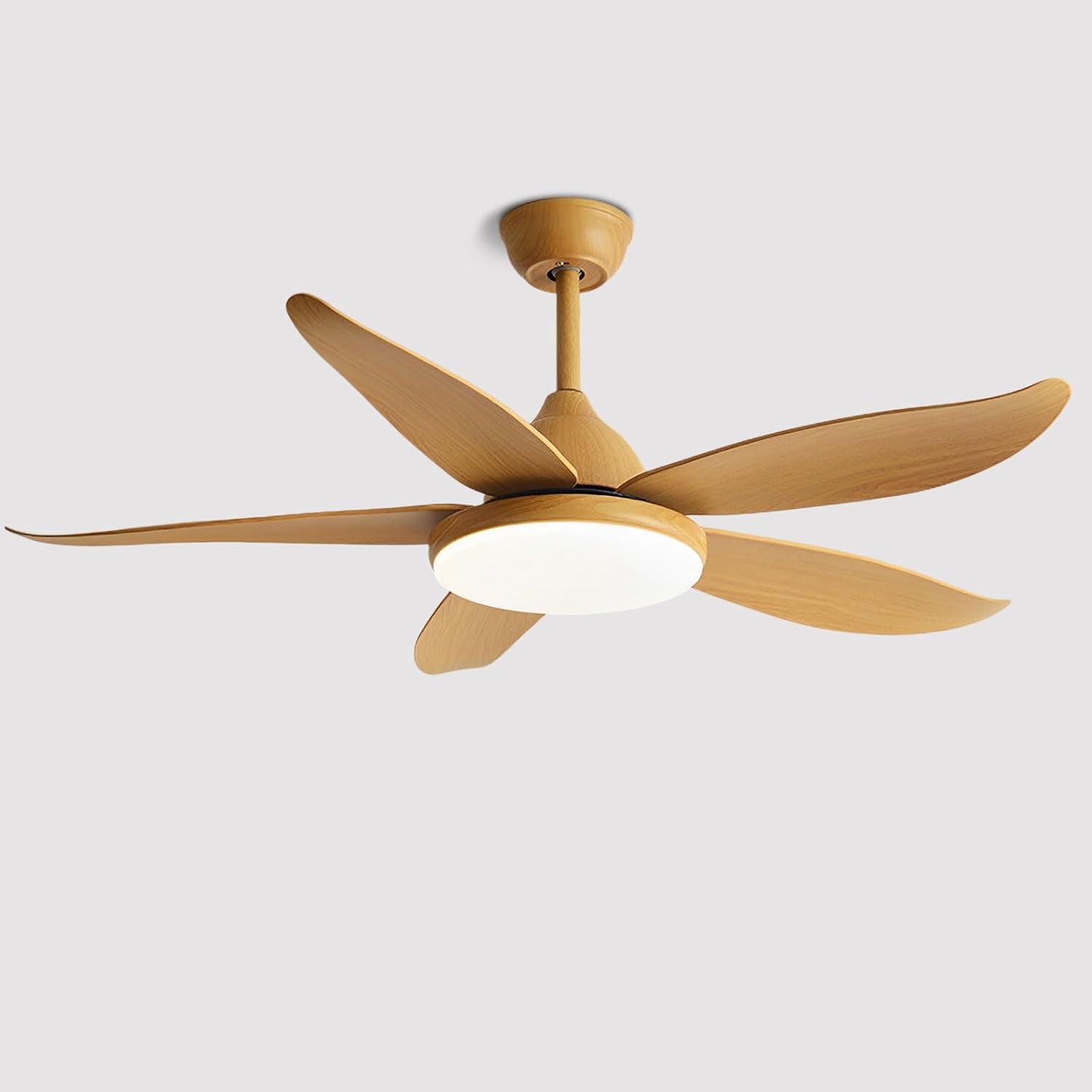 Modern Remote Ceiling Fan Light 6 Speeds Quiet Ceiling Fan Dimmable 48W LED Ceiling Fan Lighting 35W DC Motor Ceiling Fan With Light For Living Room Dining Room Restaurant Bedroom