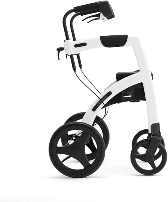 Rollz Motion 2, rollator and wheelchair in one aid (White)