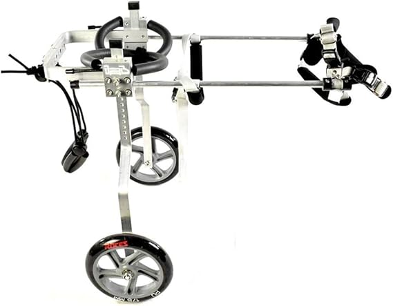 Dog Wheelchair for Back Legs, Adjustable Dog Wheelchair, 6 Sizes for Front/Hind Legs Rehabilitation, 2 Wheels Wheelchair for Back Legs Lightweight Dog Cart Wheels