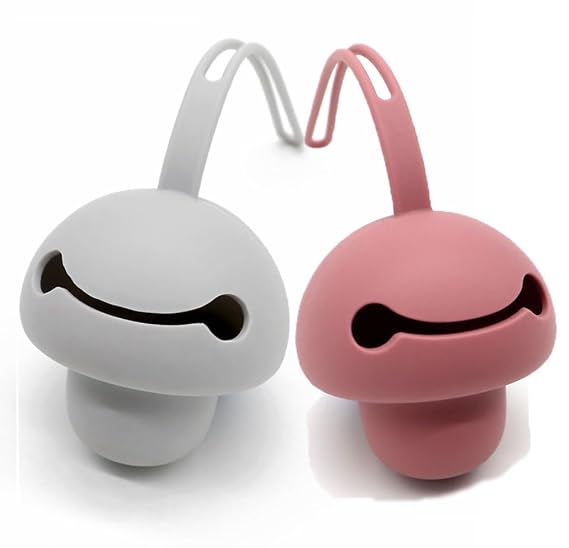 Pacifier Holder case 2pcs Silicone Portable Pacifier Pouch