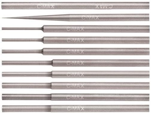 GRS Tools 022-854 C-Max Carbide Stepped Blank Graver Set of 9