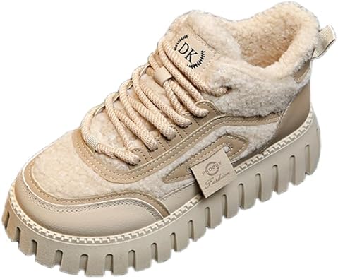 Winter Women's Thick-Soled Warm-up Casual Sports Shoes - Anti-Slip and Durable, Suitable for Commuting, Outdoor Activities and Daily use.