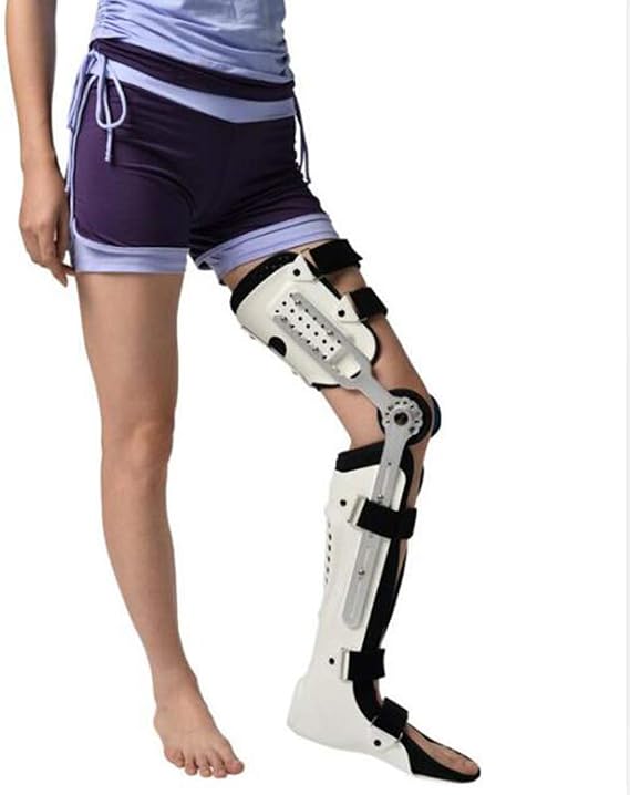 YC Knee Brace, Knee Ankle Foot Orthosis KAFO Brace Fixed Stiff Thigh Knee Joint Ankle Foot Spport and Ankle Fixator,(Left Leg Right Leg),Left Leg