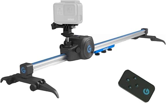 MovieMaker ~ Worlds Smallest Motion Control KitNo APPS Required, Ultra-Compact 2in1 Camera Slider & Panorama Mount, Time-Lapse with PingPong Motion for iPhone, GoPro, Android & Mirrorless