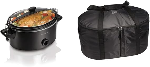 Hamilton Beach 6-Quart Stay or Go Portable Slow Cooker with Travel Bag