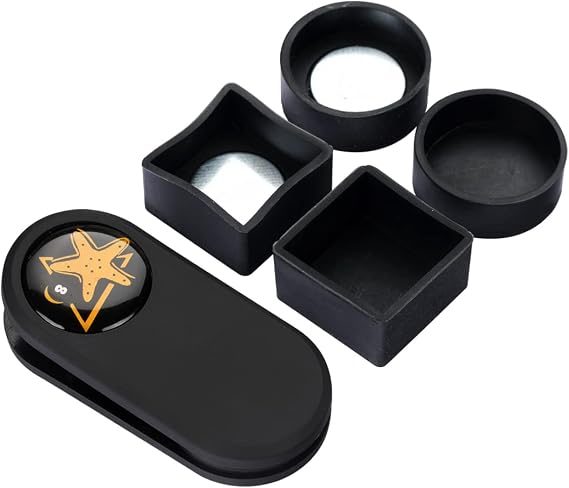 CRICAL Pool Cue Chalk Holder Magnetic Pool Chalk Holder Portable Billiard Holder Round