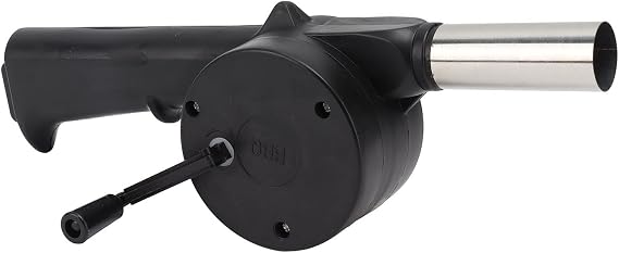BBQ Fan Air Blower, Manual Mini Hand Crank Fan Air Blower Fireplace Bellow Barbecue Fire Bellows for Barbecue Picnic Bonfire Camping Stove Accessories, Fire Blower