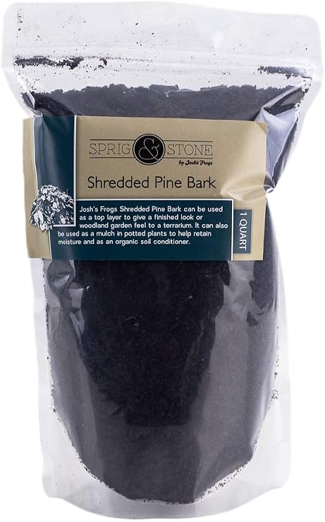 Josh's Frogs Sprig & Stone Shredded Pine Bark (1 Quart)