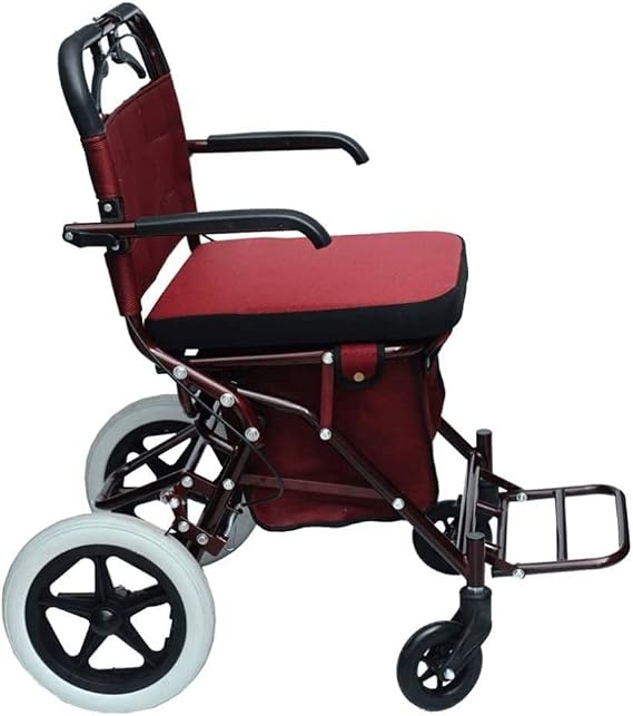 Multi-Function Shopping Trolleys Kitchen Storage Utility-Carts Casual Hand Push Shopping Cart Help Walking Large Capacity Shopping Suitable for Most People Elderly Walking Assist Carts