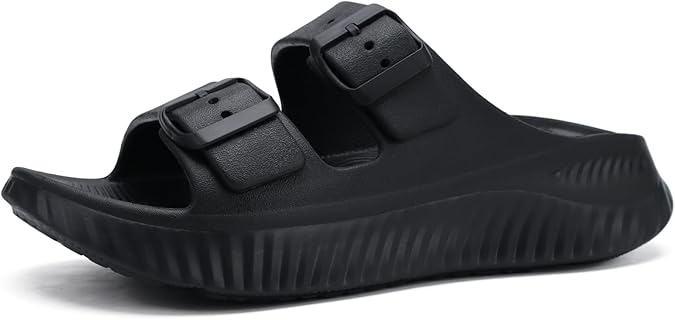 KuaiLu Women's Ortho‑Sandals Arch Support Sliders for Plantar Fasciitis