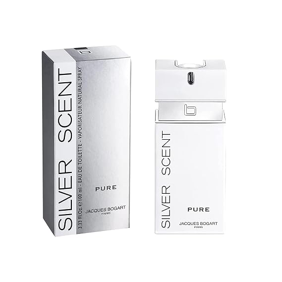 Jacques Bogart Silver Scent Cologne, Pure, 3.3 Ounce