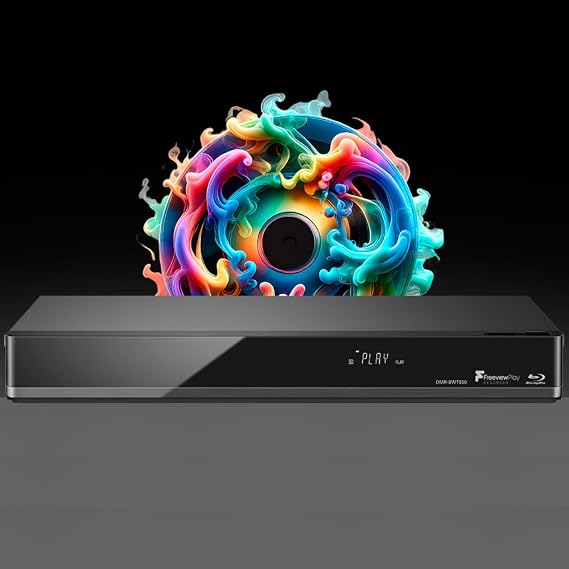 1TB Blu-ray and Freeview Play Recorder Compatible with Panasonic DMR-BWT850EB All Zone Code Free Blu-Ray Regions A, B & C DVD Regions 1-8 - DMR-BWT850