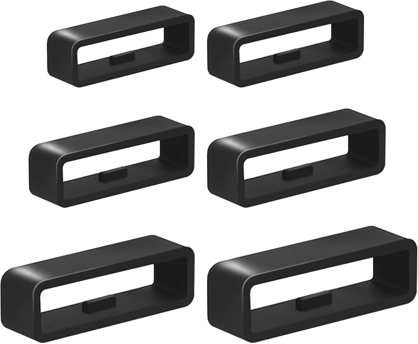 6 Pcs Men's Watch Band Keepers, Watch Strap Holder Loops Retainer