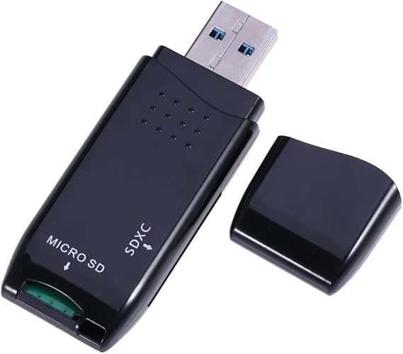 Gatuida 1Pc2 Reader Black USB Adapter Memory for Multi Computer OTG Laptop Accessories