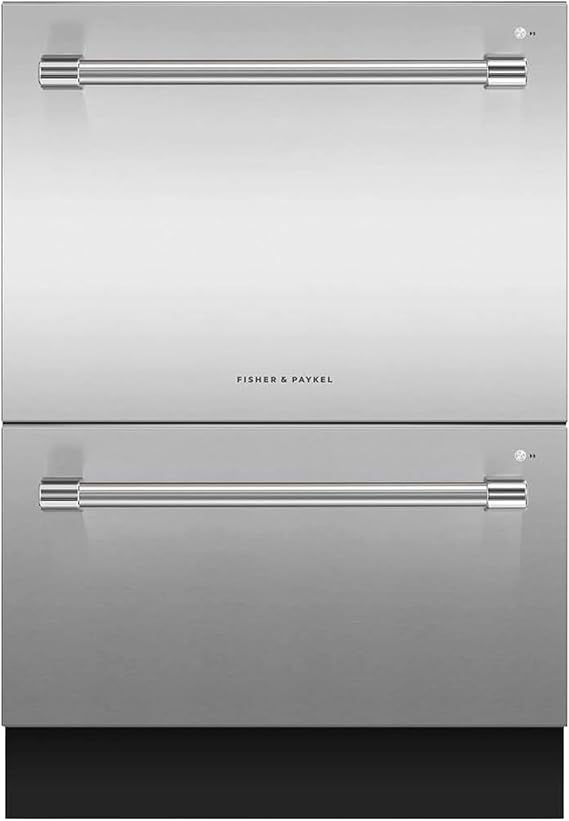 Series 9 Contemporary Double DishDrawer Dishwasher, Fisher & Paykel Built-In Dishwashers - DD24DV2T9 N Professional Tall Stainless Steel Dishwasher Machine, Two Large Independent Half Load Drawers