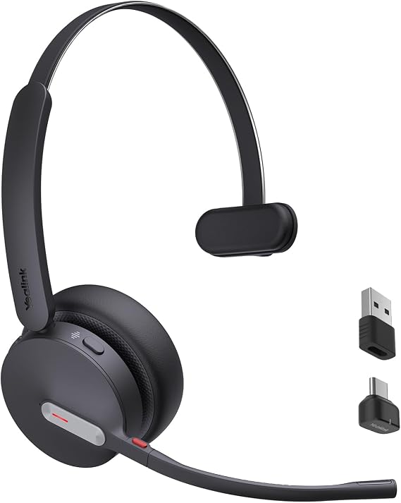 Yealink BH70 UC Bluetooth Headset with Mic for Work from Home Flip-to-Mute