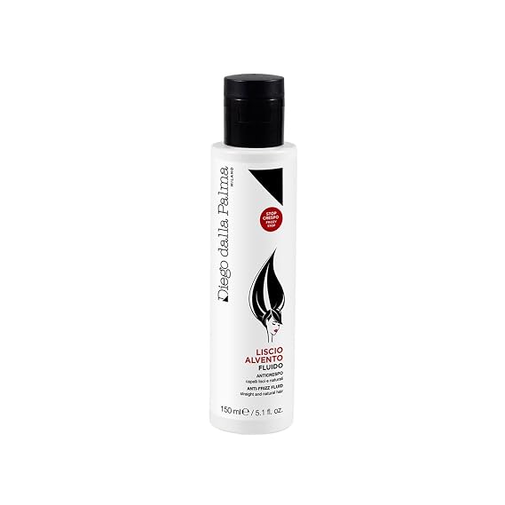 Diego dalla Palma Anti-Frizz Fluid - Hair Treatment - Eliminates Frizz From All Hair Types - Leaves Hair Straight, Flowing, Soft And Shiny - Protects Against Free Radicals - 5.1 Oz
