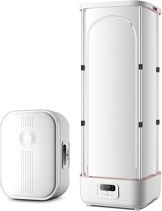 900W Automatic Wireless Vertical Steam Iron Electric Hanging Garment Steamer Energy Saving Heating Drying Rack, White
