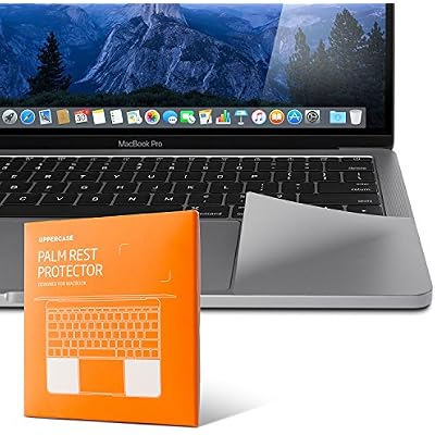 UPPERCASE Premium Palm Rest Protector Skin Cover Set for MacBook Pro 13 Released in 2016-2019 Only, Space Gray, Doesnt Fit MacBook Pro 13 2020