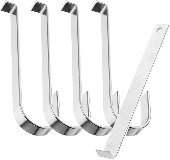 ABOOFAN Outdoor Side Hooks Vinyl Siding Hooks for Hanging No Drill Required Heavy Duty Siding Hangers 1 Set