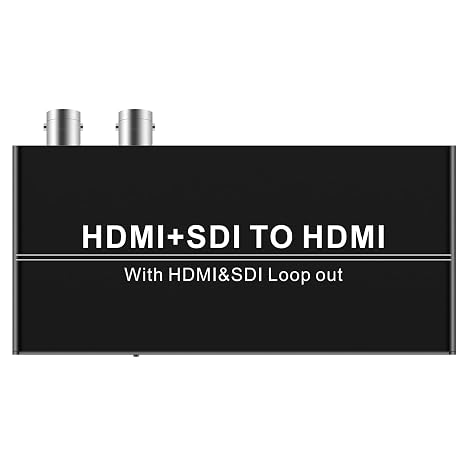 Wiistar SDI HDMI to HDMI Converter Adapter Full HD 1080P SD/HD/3G-SDI to HD