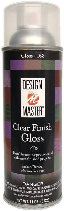 Design Master DM-HDF-168 Home Decor Finish Aerosol Spray, 11-Ounce, Clear Gloss