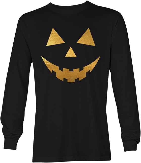Pumpkin Face - Halloween Outfit Unisex Long Sleeve Shirt
