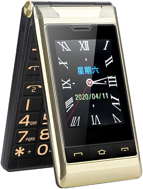Senior Mobile Phone Folding Mobile Phone G10-C Folding Mobile Phone Elderly with Two Screens Large Buttons Mobile Phone Large Volume Mobile Phones with Protective Case
