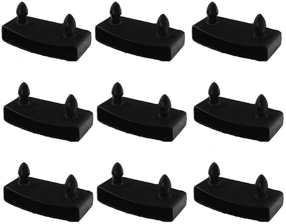 20PCS Plastic End Caps 55mmX10mm Bed Slat Cover Replacement Holders Black Furniture Connector Accessories for Holding Securing Wooden Slats Bed Base