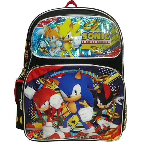 Ruz Sonic The Hedgehog 16-inch Large School Backpack
