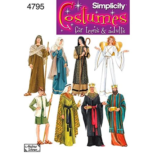 Simplicity 4795 Historical and Biblical Costume for Adults and Teens by Andrea Schewe, Sizes A XS-XL