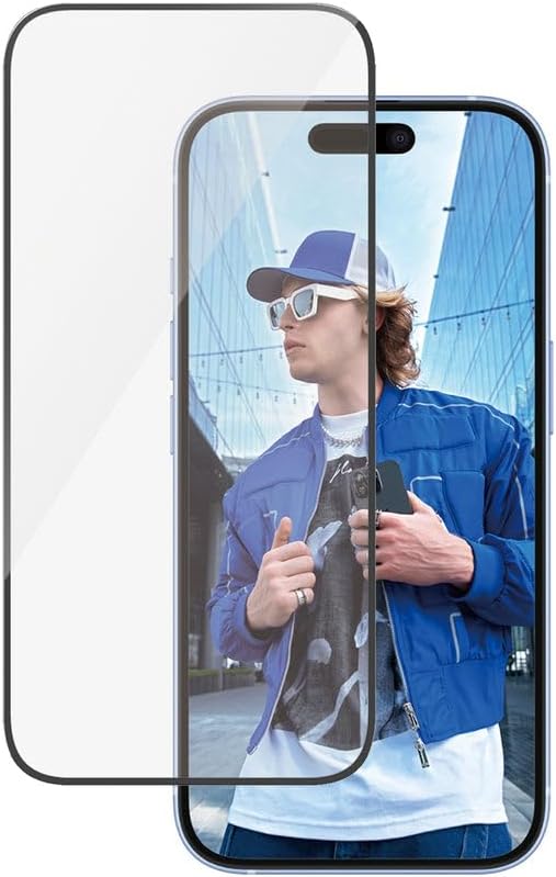 Panzer Glass Apple iPhone 16/15/14 Pro için ultra geniş kesim ekran koruyucu film | kenardan kenara sertleştirilmiş cam, düşme/çizilme koruması, parmak izi bırakmaz, kolay kurulum, kılıf dostu -