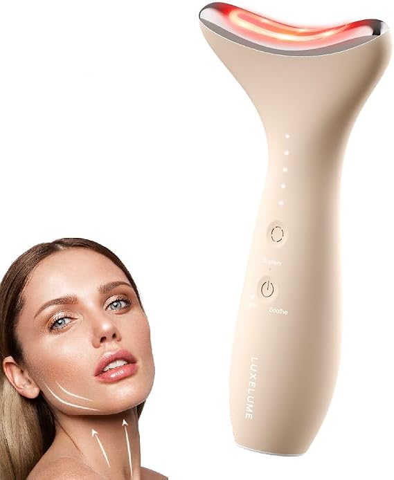 2025 Face Massager & Lifting Device – Electric Silicone Face Sculptor with EMS Microcurrent, 45°C Heat, 3 LED Modes & Vibration – Anti-Aging, Anti-Wrinkle Skin Tightening for Face & Neck