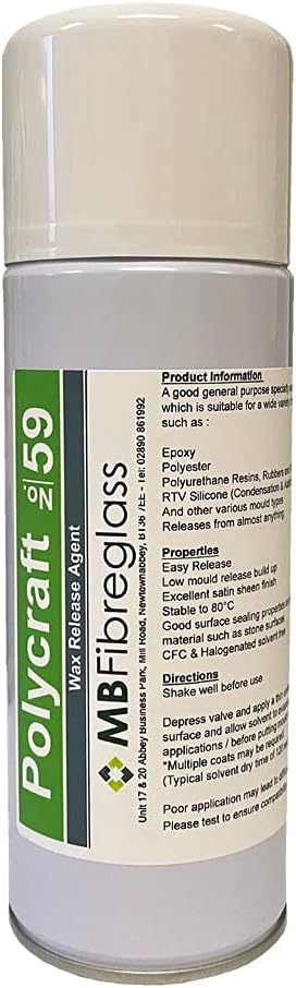 Polycraft no59 Mould/Mold Release Spray - 400ml