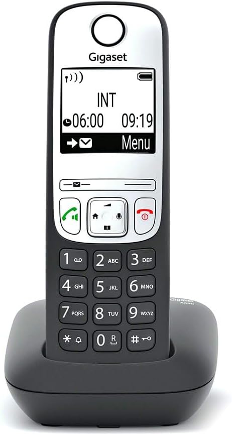 Gigaset A690 black wireless analogue DECT display hands phone book for up to 100 entries, S30852-H2810-B101