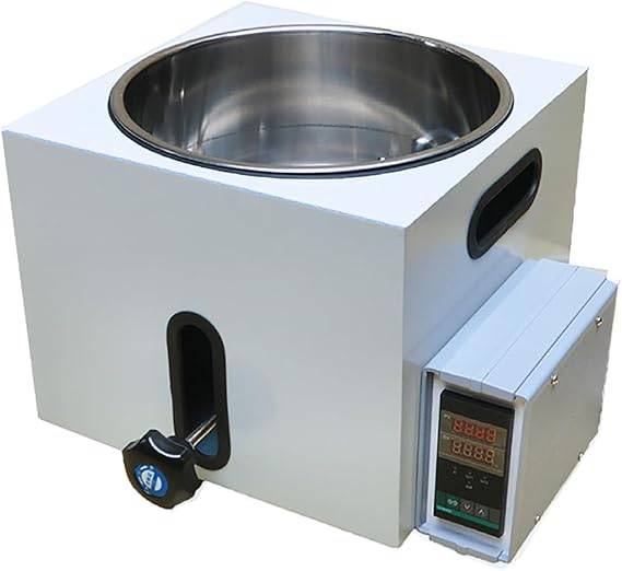 5L Digital Thermostatic Lab Water Bath, Stainless Steel Liner Heater Equipment, Inner Tank Can Raised Lowered, with Precise Temperature Control, for Chemistry, Chemical Engineering, Pharmaceuticals