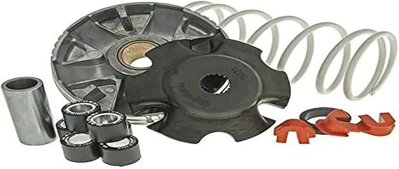MALOSSI MULTIVAR 2000 VARIATOR for Piaggio Zip 4T 50cc – Liberty 4T 50cc – Negative Pressure Spring White WEIGHT: 19x155 mm – 610g
