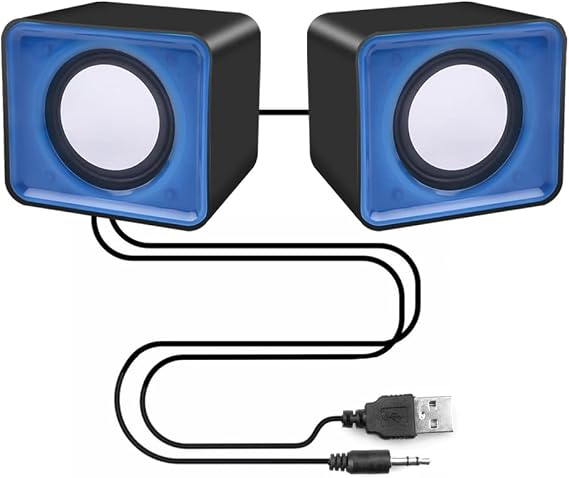 Universal USB 2.0 Music Speaker 3.5mm Mini Music Stereo Speakers for Multimedia Desktop Computer Notebook