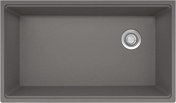 Franke MAG11031OW Maris 33" Undermount Single Basin Granite Kitchen Sink with Offset Rear Drain
