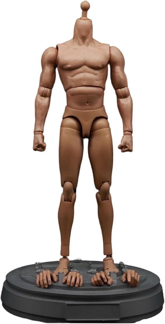 1/6 Scale Action Figure, Blank Doll Body with 2 Pairs of Interchangeable Hands & Multi-Jointed Articulation for Custom Action Figures and Model Display, Décorations d'été