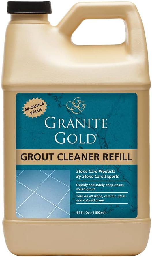 Granite Gold Grout Cleaner for Tile Floors and Showers 64 oz Refill