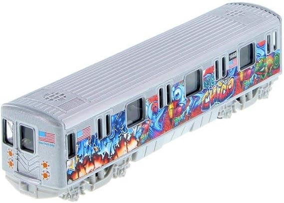 Metro Subway with Graffiti, Blue 2233DGF - 1/43 Scale Diecast Model Toy Car but NO Box