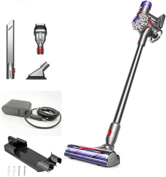 Dyson V8 Animal Extra Cordless Vacuum Cleaner, Silver/Purple