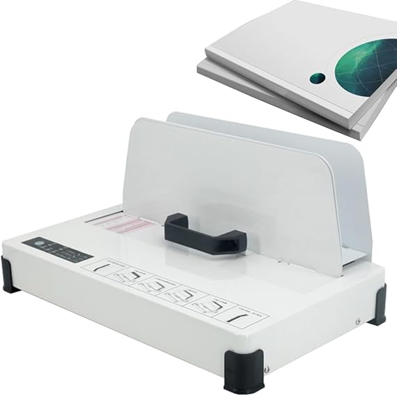Electric Hot Melt Binding Machine, A4 Document Contract Heat Binder, 3 Levels of Temperature Adjustment, Maximum Binding Thickness 50mm