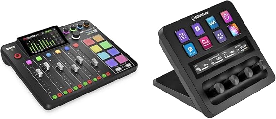 RØDE RØDECaster Pro II All-in-One Production Solution for Podcasting & Elgato Stream Deck +, Audio Mixer, Production Console and Studio Controller