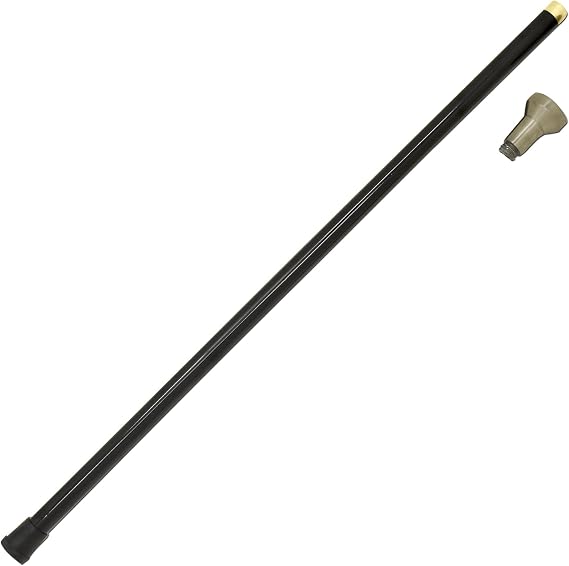 Snake Eye Tactical 34.5-Inches Walking Cane Pewter Handle with Small Storage NO Blade