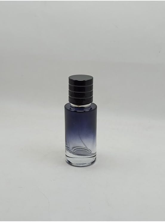 Boş Silindirik Cam Parfüm/Kolonya Sprey Şişesi, Koyu Mavi Renkli, Modern Tasarımlı, Uygun Fiyatlı, Şıklık Sunuyor Ve Kolaylığı Doldurulabilir, Seyahat İçin İdeal, 50ml