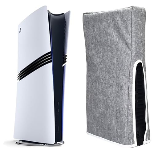 PS5 Pro  PS5 Slim PS5 Cover Horizontal Protective PS5 Console Cover Horizontal Dust Proof Dirt Proof Easy to Install and Remove Custom Design for PS5 Pro Console Disc Edition & Digital Edition Thick